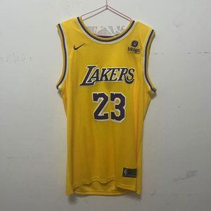 NBA Lakers Swingman #23 Lebron James Jersey Yellow